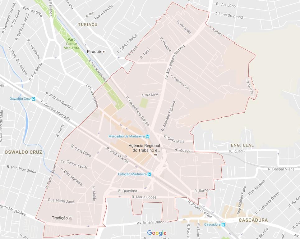 แผนที่ของ Madureira