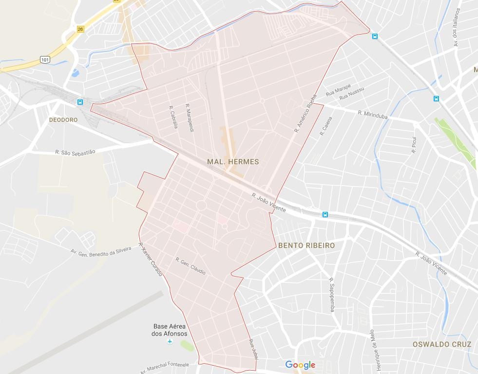 แผนที่ของ Marechal Hermes