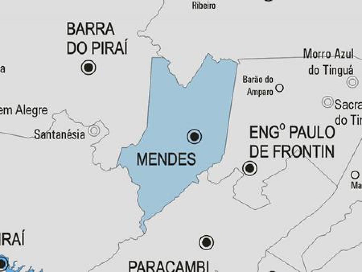 แผนที่ของ Mendes municipality