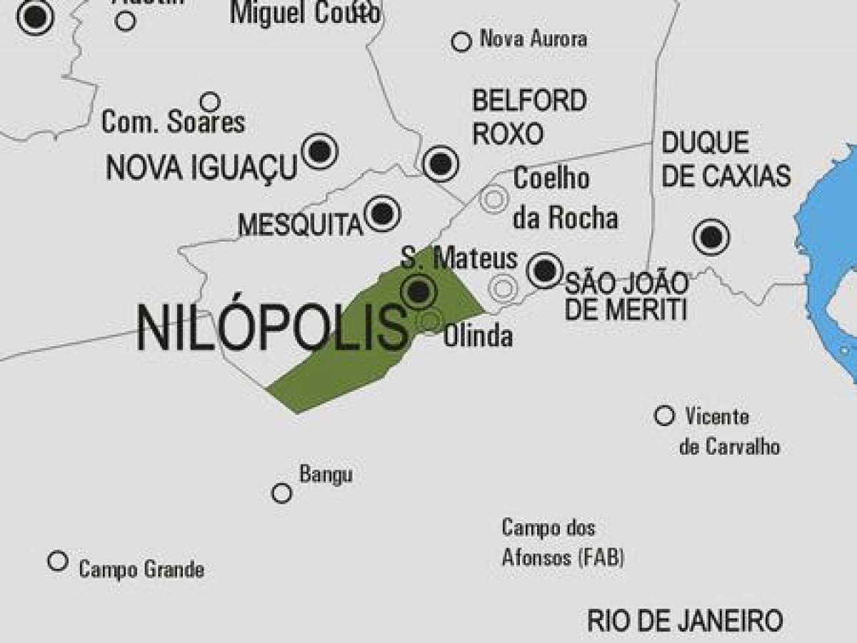 แผนที่ของ Nilópolis municipality