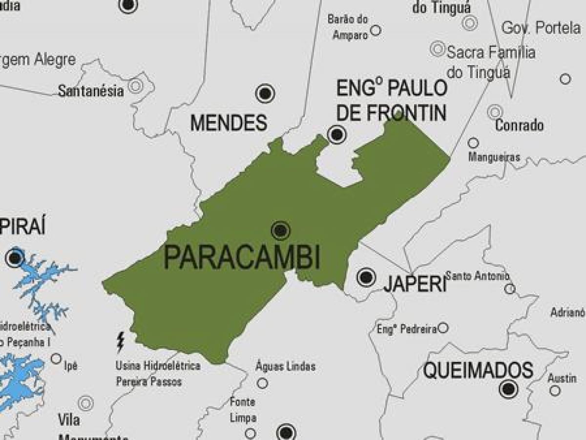 แผนที่ของ Paracambi municipality