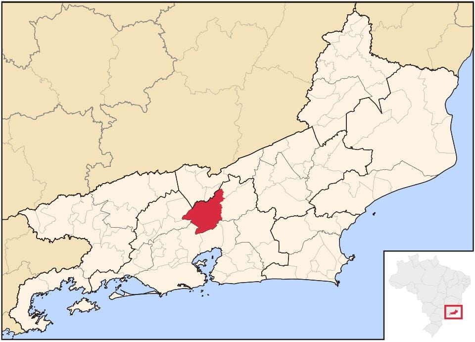 แผนที่ของ Petrópolis