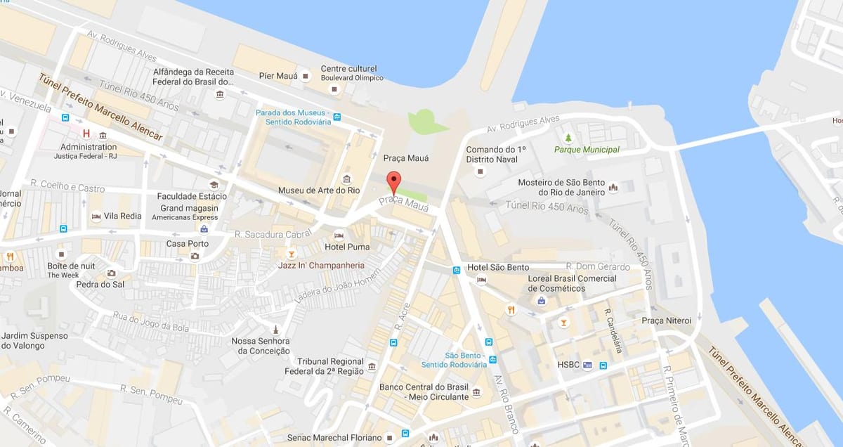 แผนที่ของ Praça Mauá