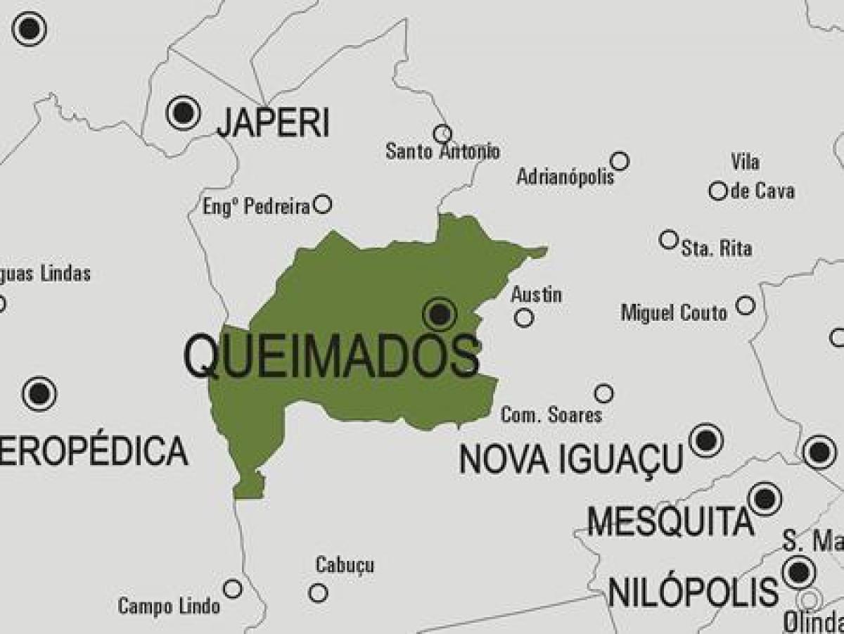 แผนที่ของ Queimados municipality