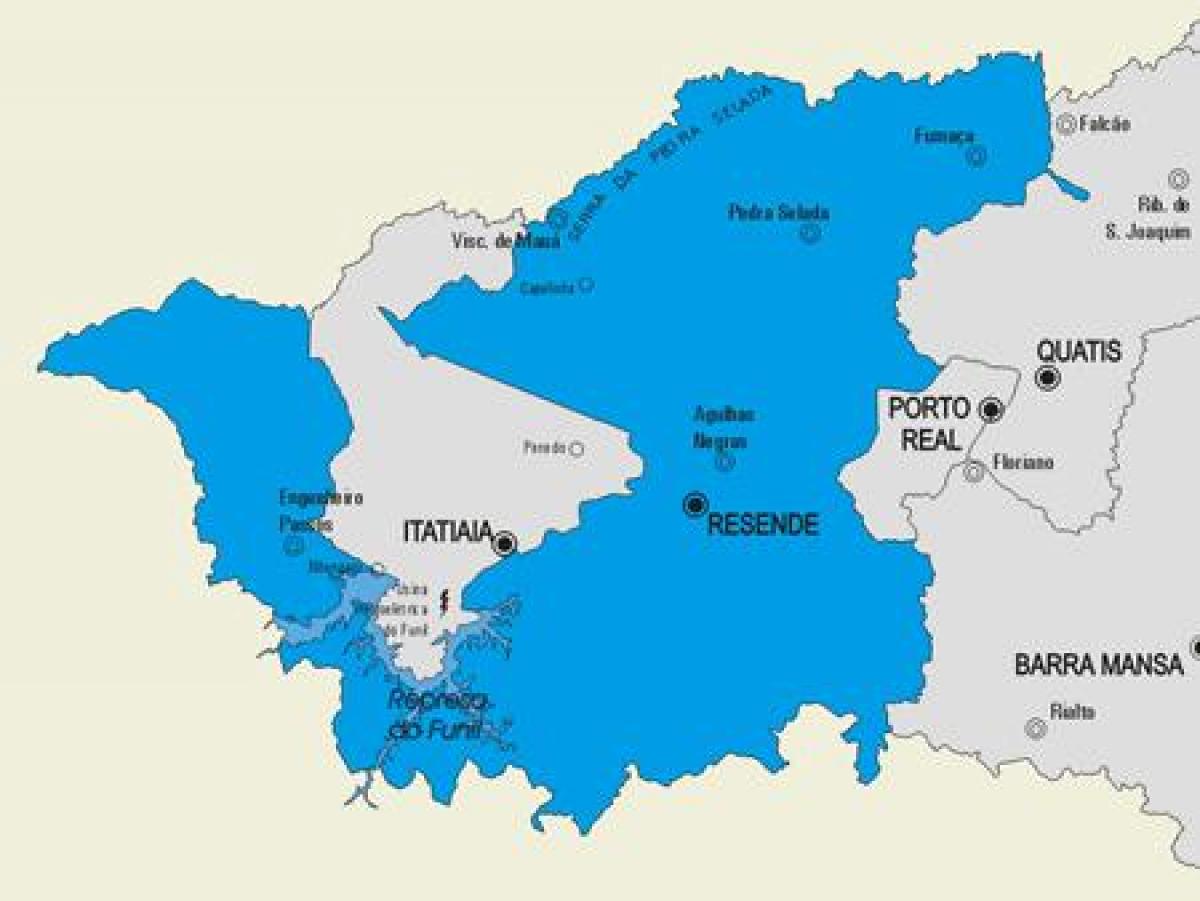 แผนที่ของ Resende municipality
