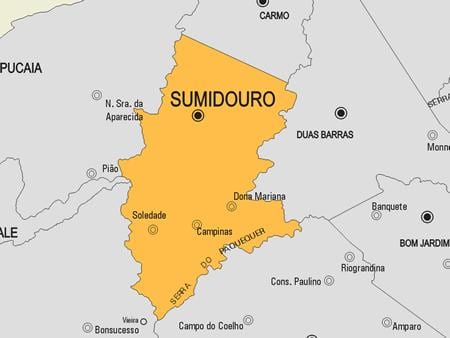 แผนที่ของ Sumidouro municipality