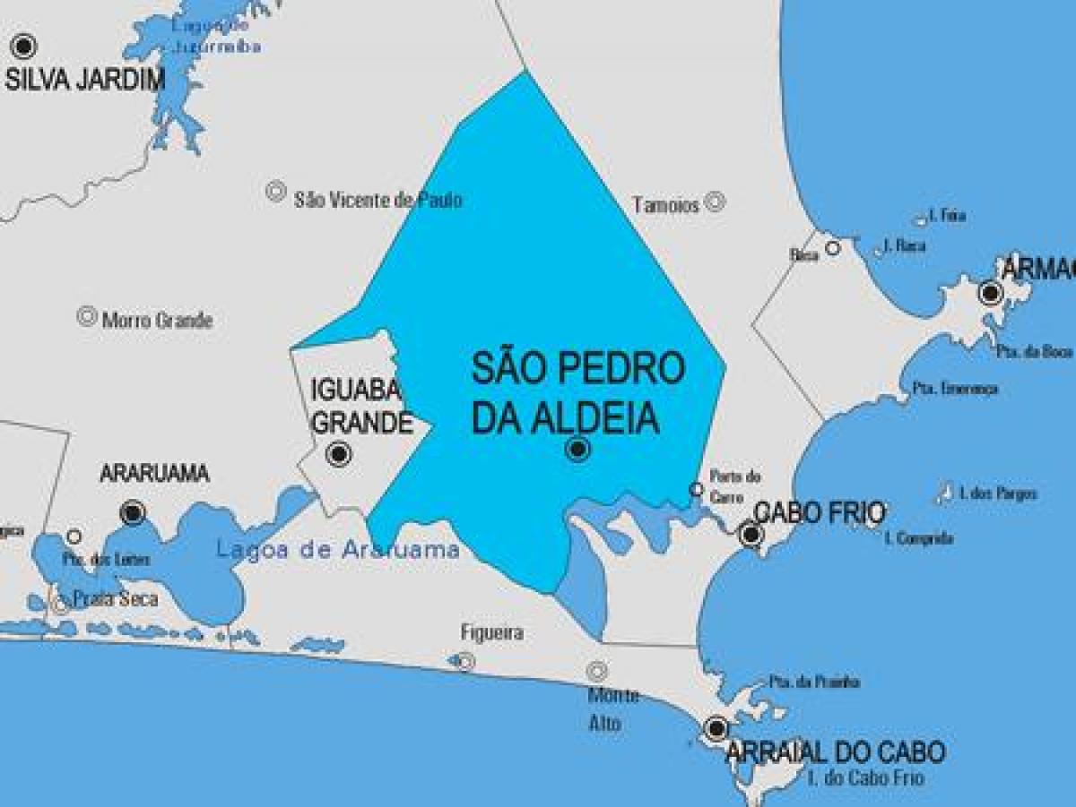 แผนที่ของ São พยานคังอัยการ Aldeia municipality