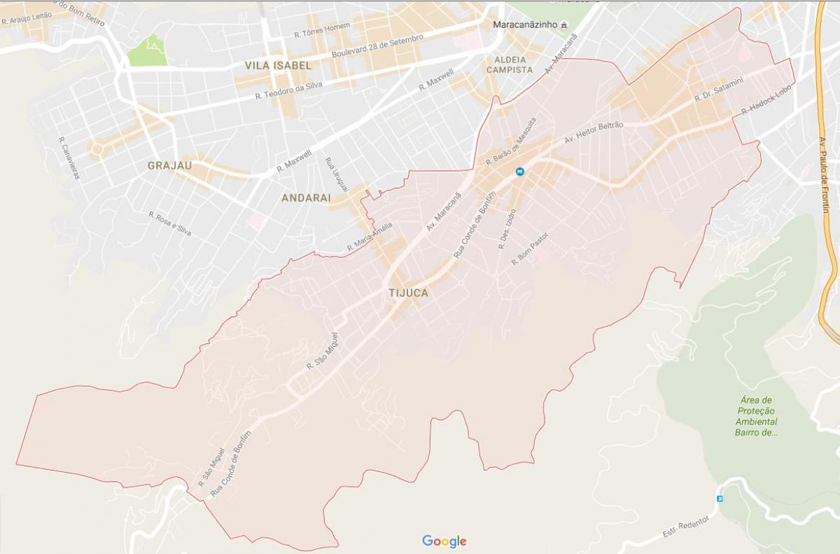 แผนที่ของ Tijuca