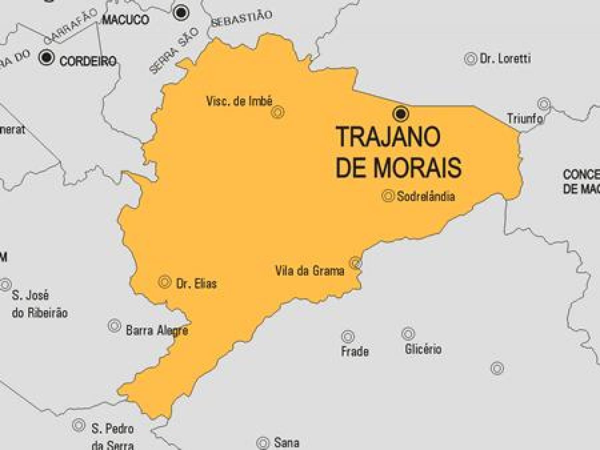 แผนที่ของ Trajano เดอ Morais municipality