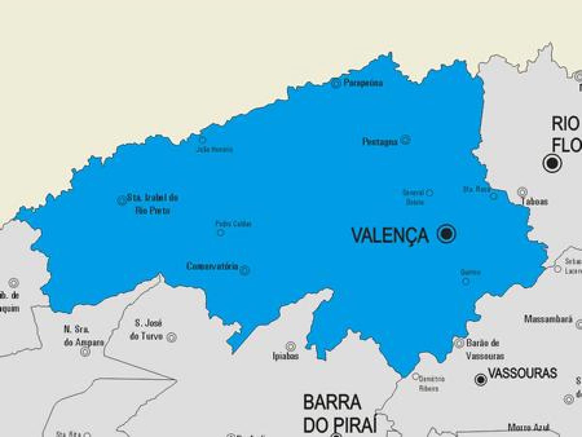 แผนที่ของ Valença municipality