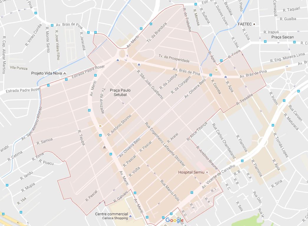 แผนที่ของ Vila อัยการ Penha