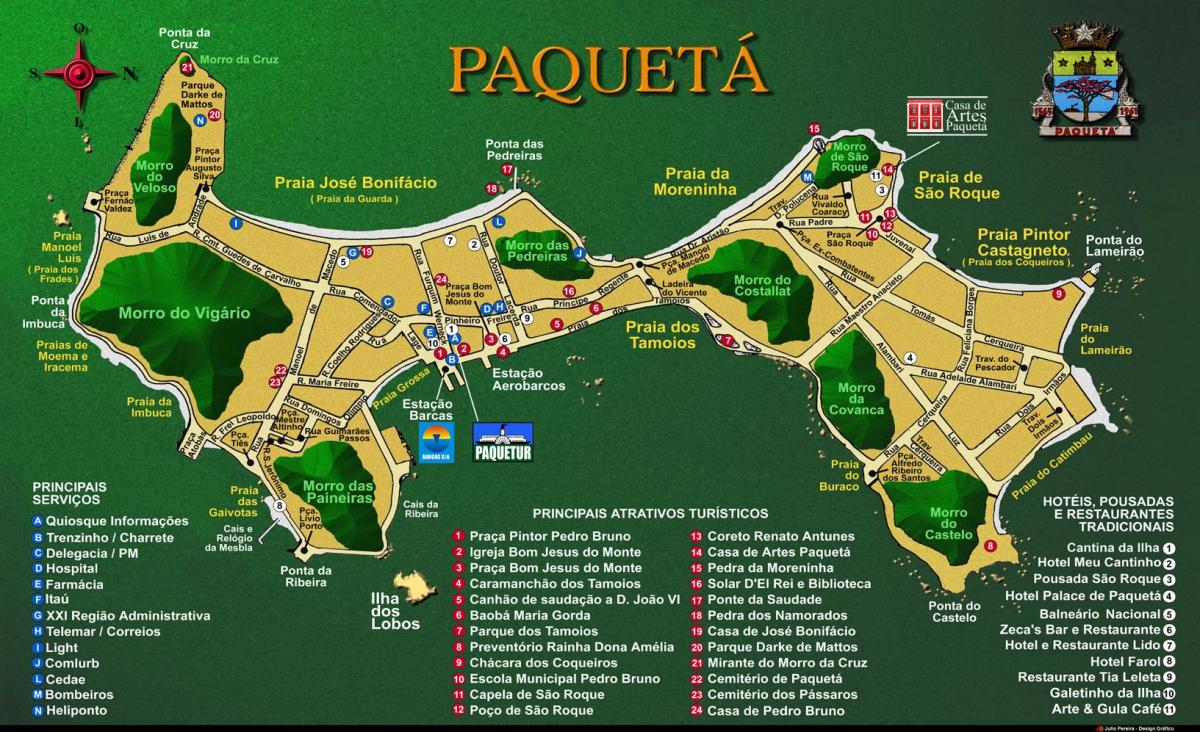 แผนที่ของ Île เดอ Paquetá