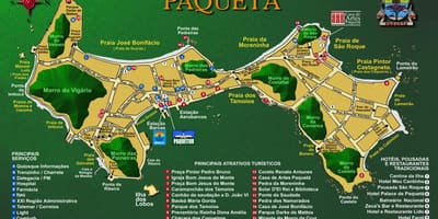 แผนที่ของ Île เดอ Paquetá