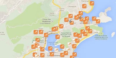 แผนที่ของจักรยานริโอ