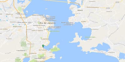 แผนที่ของชายหาด Botafogo