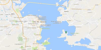 แผนที่ของชายหาด Cáis
