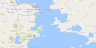 แผนที่ของชายหาด Copacabana
