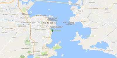 แผนที่ของชายหาด Flamengo