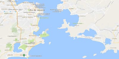 แผนที่ของชายหาด Ipanema