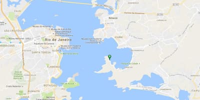 แผนที่ของชายหาด Jurujuba