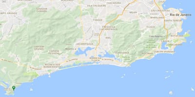 แผนที่ของชายหาด Meio