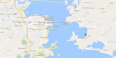 แผนที่ของชายหาด Preventório