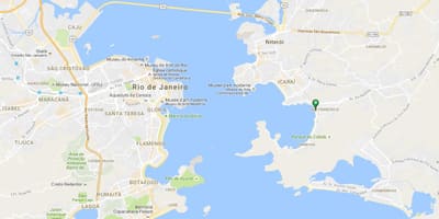 แผนที่ของชายหาด São ฟรานซิสโก