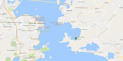 แผนที่ของชายหาด Samanguaia