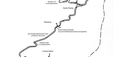 แผนที่ของซานเทเรซ่าถราง