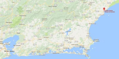 แผนที่ของสนามกีฬา Cláudio Moacyr เดอ Azevedo