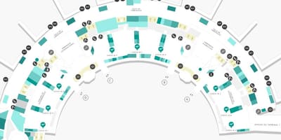 แผนที่ของสนามบิน Galeão เทอร์มินัล 2 ระดับ 3