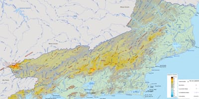 แผนที่ของโล่งอกของรัฐของ brazil. kgm
