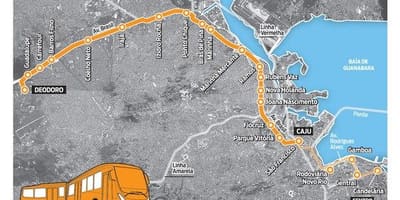 แผนที่ของ BRT TransBrasil