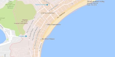 แผนที่ของ Copacabana
