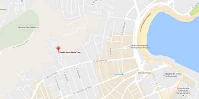 แผนที่ของ favela ซานต้ามาร์ธา