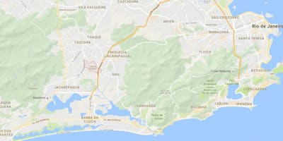 แผนที่ของ favela Cidade เดอ Deus