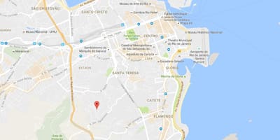 แผนที่ของ favela Mangueira