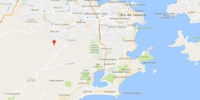 แผนที่ของ favela Morro ทำโบเรล