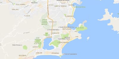 แผนที่ของ favela Vidigal