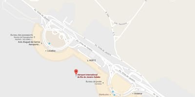 แผนที่ของ Galeão สนามบิน