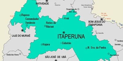 แผนที่ของ Itaperuna municipality