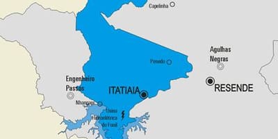 แผนที่ของ Itatiaia municipality