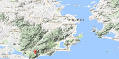 แผนที่ของ Pedra อัยการ Gávea