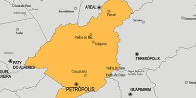 แผนที่ของ Petrópolis municipality