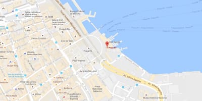 แผนที่ของ Praça Quinze