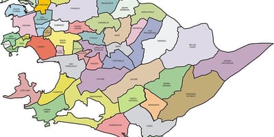 แผนที่ของ Quartiers Niterói