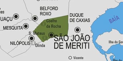 แผนที่ของ São João เดอ Meriti municipality
