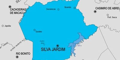 แผนที่ของ Silva Jardim municipality