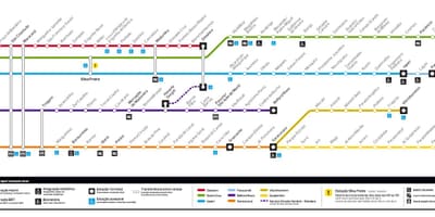แผนที่ของ SuperVia brazil. kgm