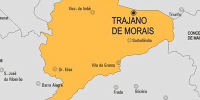 แผนที่ของ Trajano เดอ Morais municipality